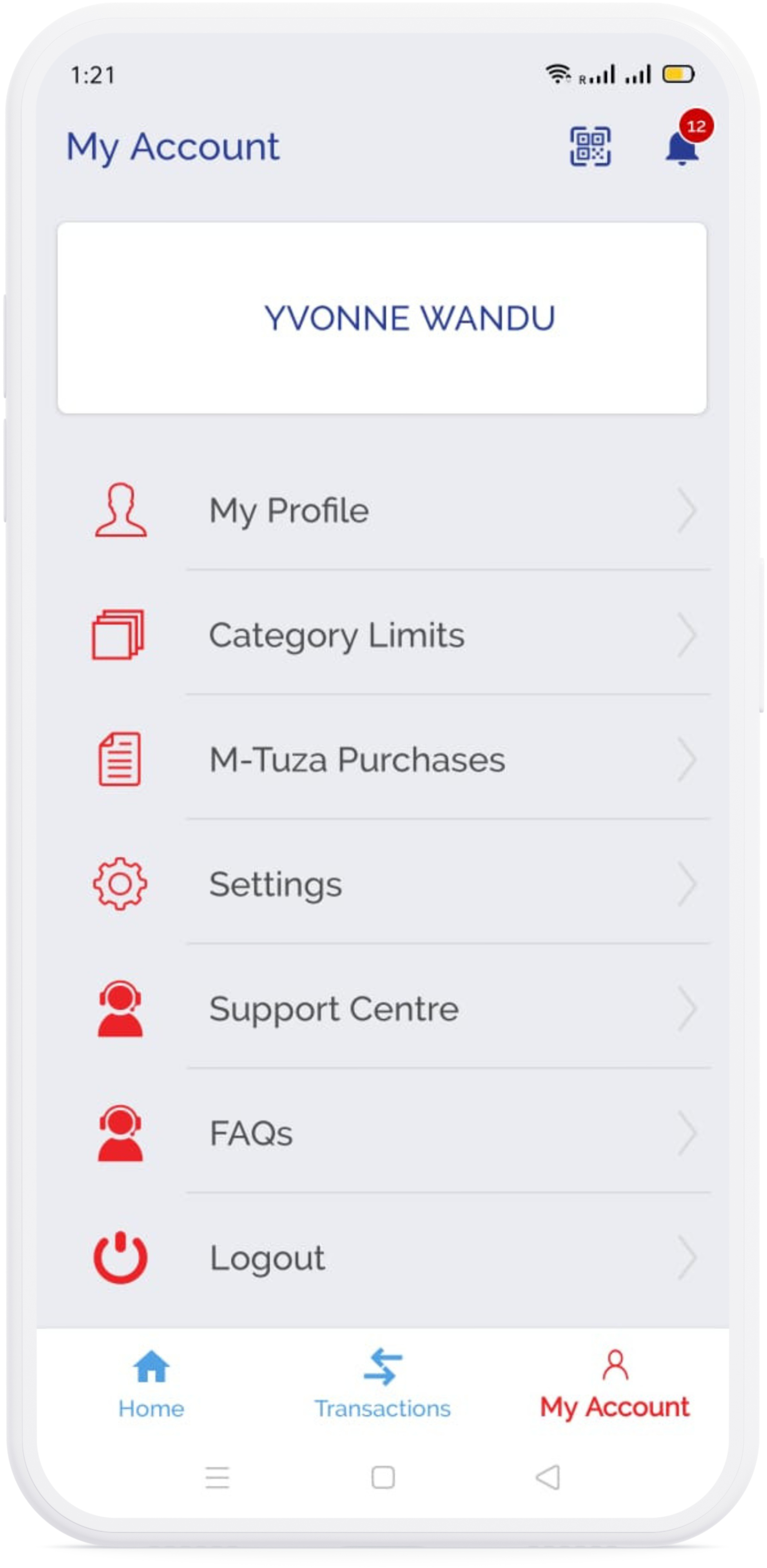 App screen
